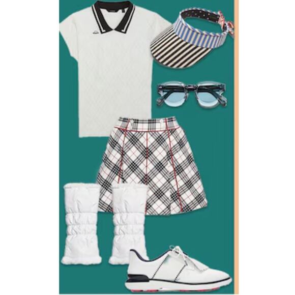 Tuckernuck Plaid Tennis Skirt Skort Mini PICKLEBALL CLUELESS RED SMALL - Picture 5 of 12